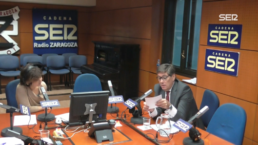 Arturo Aliaga, vicepresidente del Gobierno de Aragón, en La Rebotica (28/10/2019)