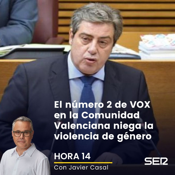 Imagen de Hora 14 (16/06/2023) | El número 2 de VOX en la Comunidad Valenciana niega la violencia de género