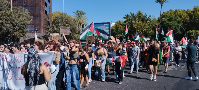Imagen de Manifestaciójn pro Palestina en Córdoba convocada por los estudiantes