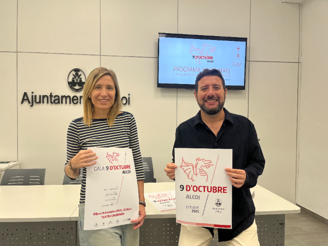 Imagen de Tragaluz-Entrevista a Elisa Guillem, regidora de Cultura; i Àlex Cerradelo, vicealcalde i regidor de Comerç, per presentar la programació amb motiu del 9 d'Octubre