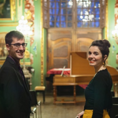 Marta Ramírez García-Mina, ante su concierto en la sacristía rococó de la Catedral de Pamplona