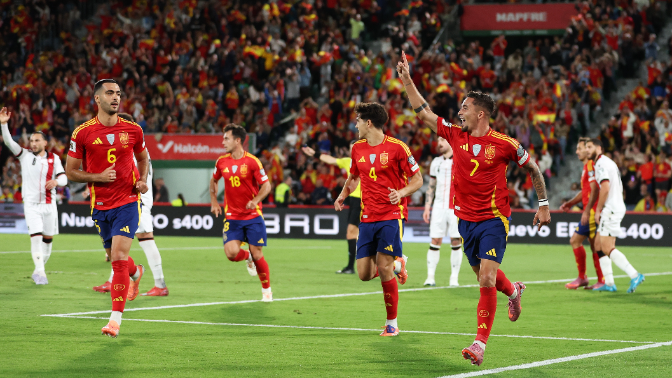 Imagen de Fase de clasificación del Mundial | España 1-0 Georgia: Gol de Yeremy Pino