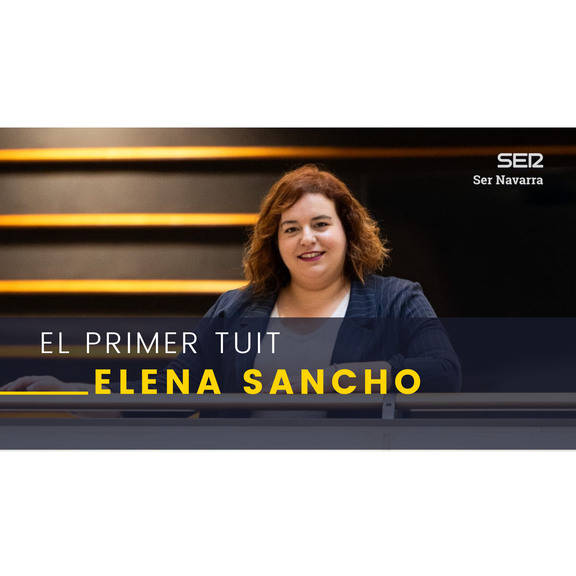 El primer tuit con Elena Sancho, europarlamentaria socialista