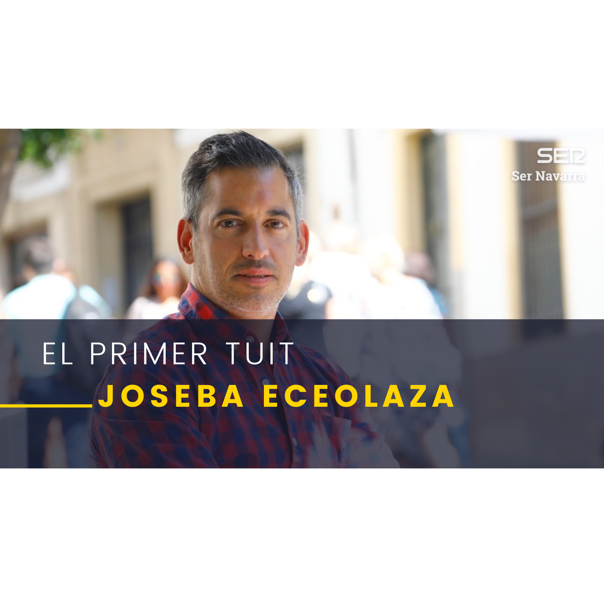 El primer tuit con Joseba Eceolaza, escritor