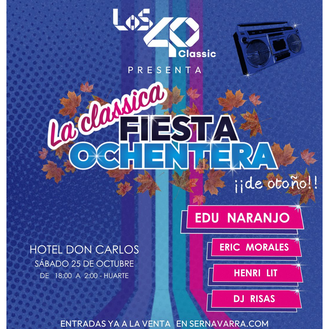 Por amor al arte: con el dj Edu Naranjo calentando motores para la Classica Fiesta Ochentera