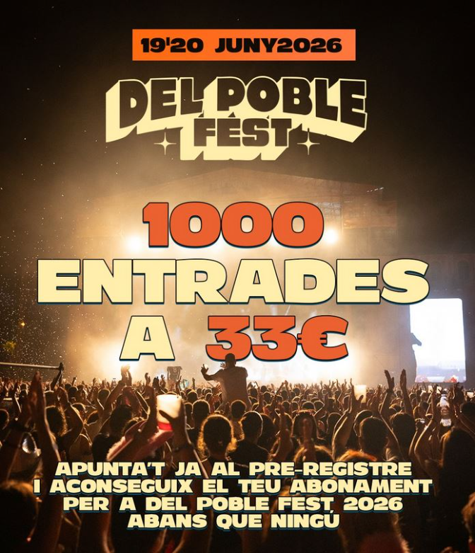 Del Poble Fest amplia el plazo de Pre-Registro para la cita de 2026