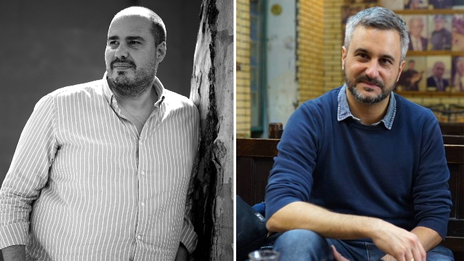 Los periodistas Antonio Pampliega y Andrés Mourenza participan en el encuentro 'Testigos del conflicto'