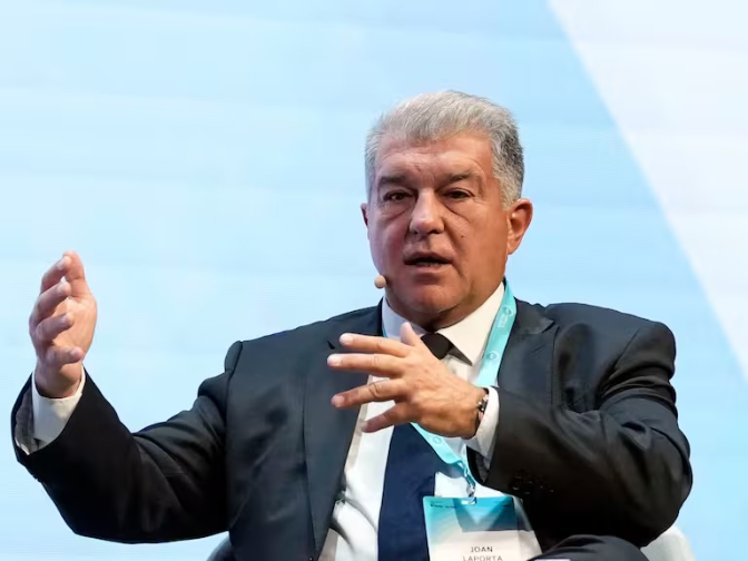 Joan Laporta: "El Barça té un compromís amb els drets humans, la democràcia i la pau"