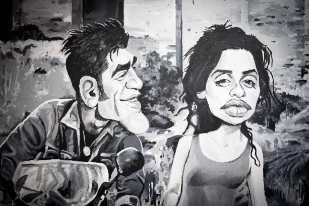 Imagen de Ángel Idígoras pinta la historia del cine español en el Albéniz