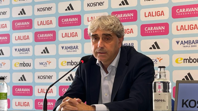 Imagen de Declaraciones de Txema Indias, director deportivo del Real Zaragoza 21/10/25