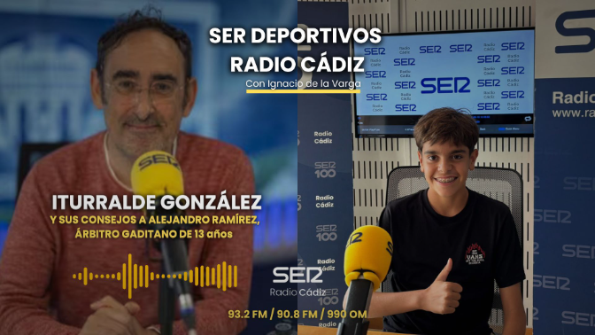 Los consejos de Iturralde a Alejandro, árbitro gaditano de 13 años