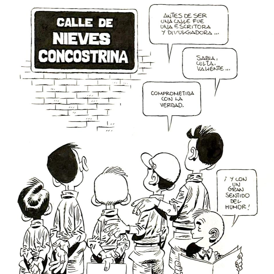 Imagen de Carlos Giménez, dibujante, y Nieves Concostrina, periodista: 