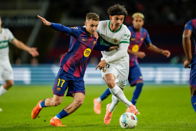 El Barça registra el número més baix de passades de la temporada al partit contra l'Elx