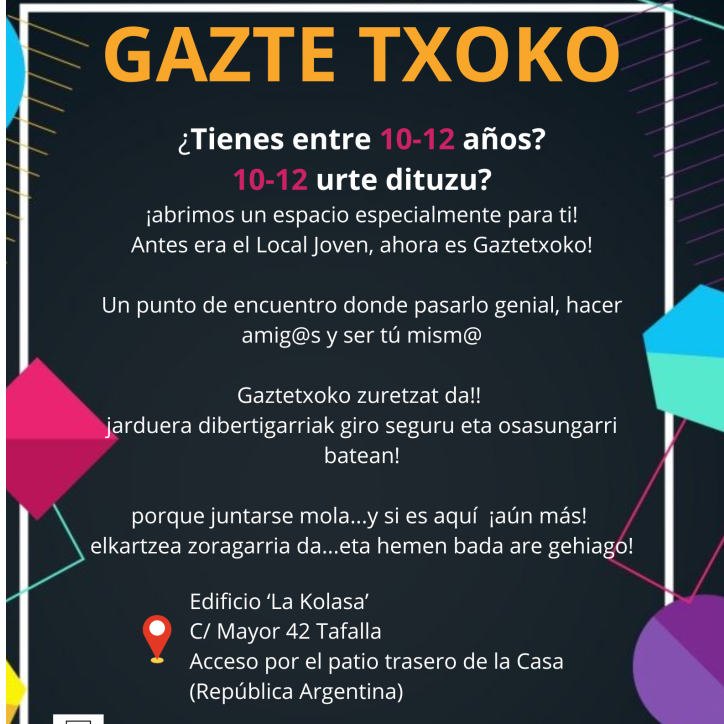El local joven de Tafalla se traslada a "La Kolasa" El local joven de Tafalla se traslada a "La Kolasa"