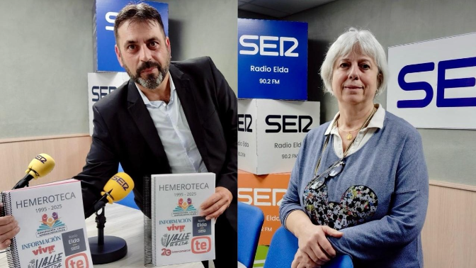 Carlos Vicente y Lola Gómez, presidente y expresidenta de la Agrupación de AMPA de Elda, sobre sus 30 años de aniversario Carlos Vicente y Lola Gómez, presidente y expresidenta de la Agrupación de AMPA de Elda, sobre sus 30 años de aniversario