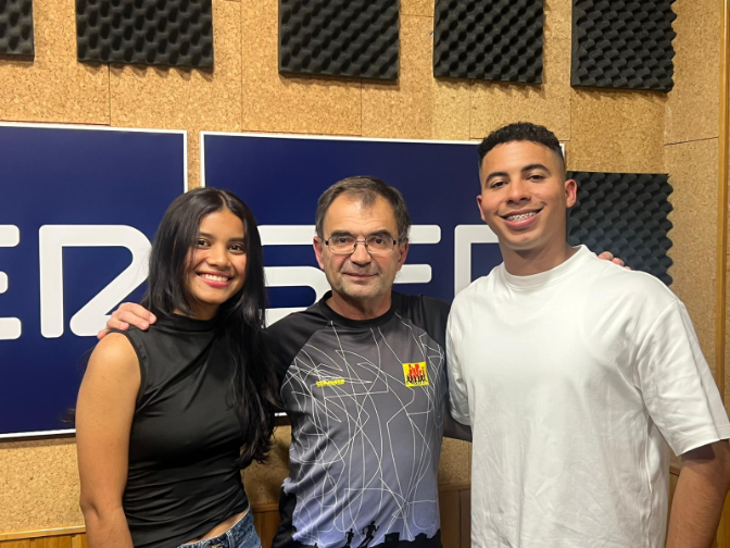 Jesús Ricardo y Fabiana en SER Runner Cuenca