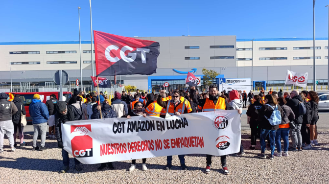 Amazon Murcia en huelga hasta el viernes