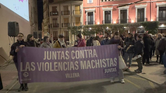 Manifestación 25 de Noviembre en Villena.