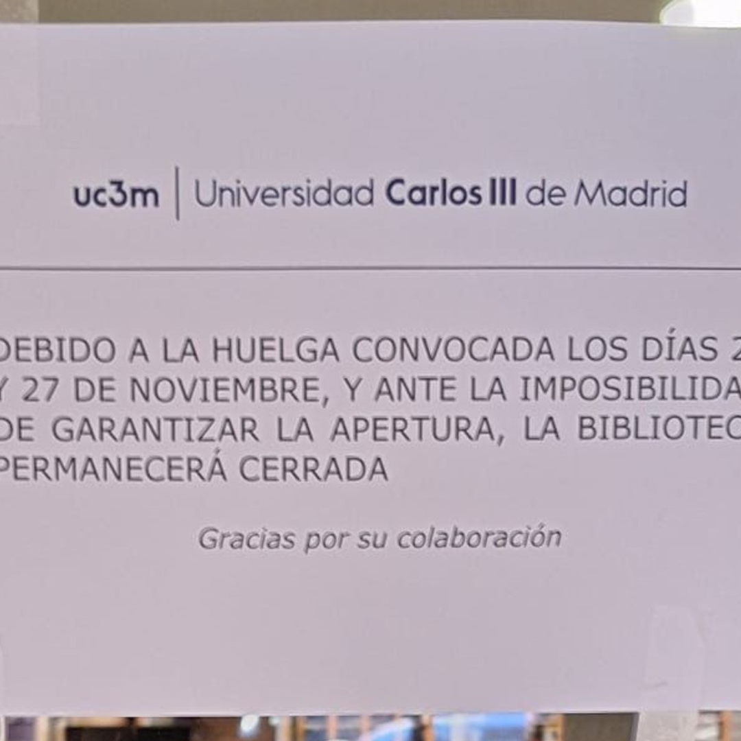 Alex, miembro de la plataforma UC3MxLaPublica, repasa la huelga universitaria en el campus de Getafe