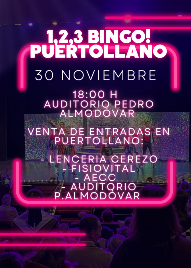 Rompehielos Producciones lleva "1,2,3... Bingo" a Puertollano a beneficio de la AECC/ Entrevista Abigail  García-Muñoz