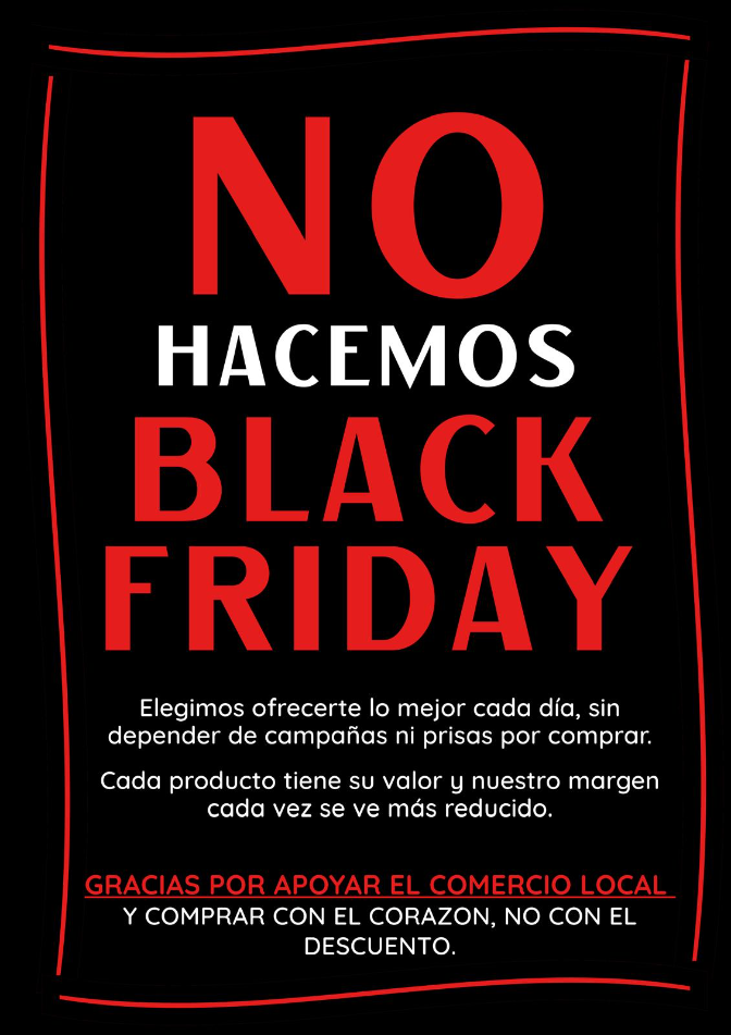 Pequeños comercios de Ribadeo deciden no participar en la campaña de Black Friday