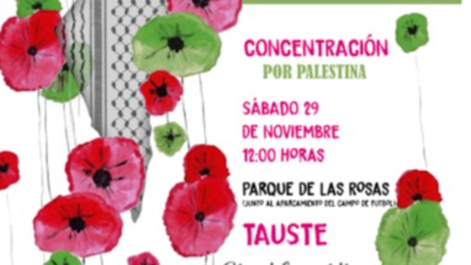 Tauste se concentra mañana en apoyo al pueblo palestino