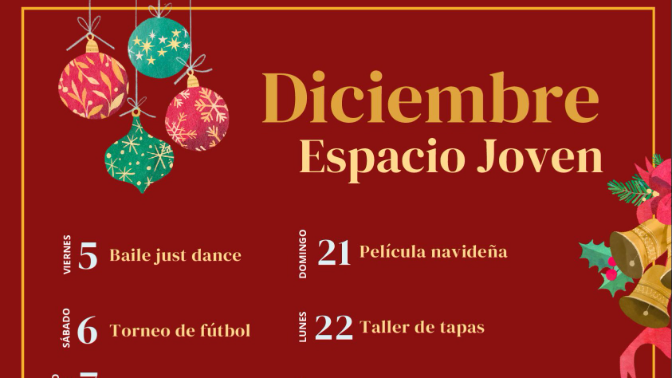 17 propuestas navideñas en el Espacio Joven 17 propuestas navideñas en el Espacio Joven