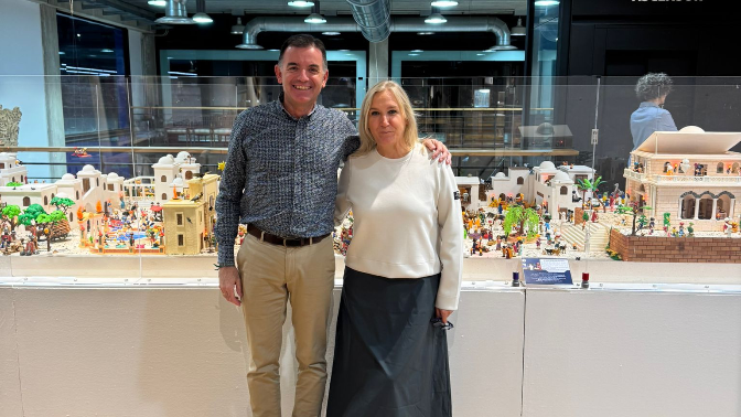 Un Belén solidario hecho de Playmobil