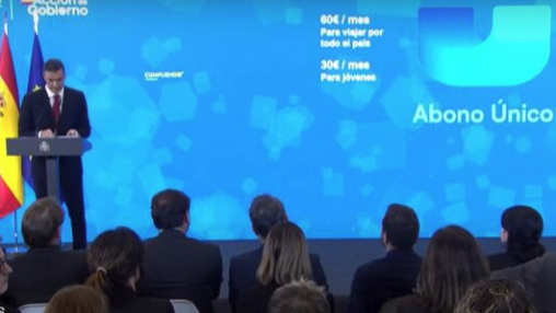 Pedro Sánchez anuncia la renovación de los abonos del AVE para el año 2026