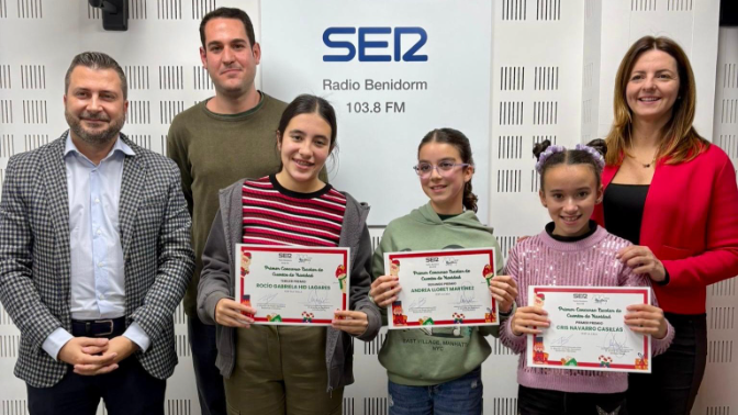 Cris, Andrea y Rocío: las ganadoras del Concurso de Cuentos de Navidad de Radio Benidorm