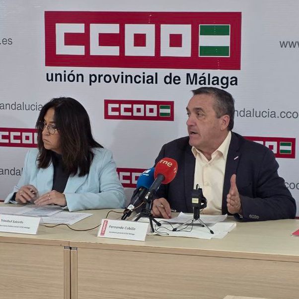 "Casi la mitad de los trabajadores extranjeros cobran menos de 800 euros mensuales en Málaga" F Cubillo, CCOO