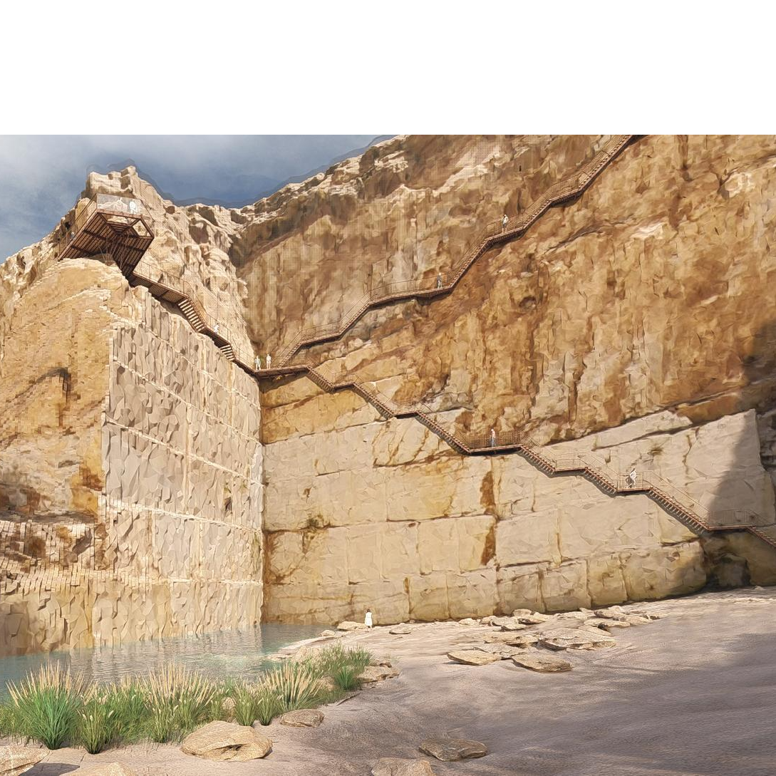 Mármol, adrenalina y vistas de vértigo: Así será el ambicioso camino de vértigo dentro del futuro Parque Minero de Macael con miradores flotantes Mármol, adrenalina y vistas de vértigo: Así será el ambicioso camino de vértigo dentro del futuro Parque Minero de Macael con miradores flotantes