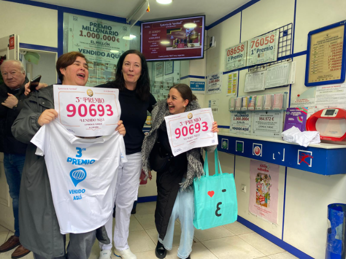 Así se celebró el tercer premio en A Coruña