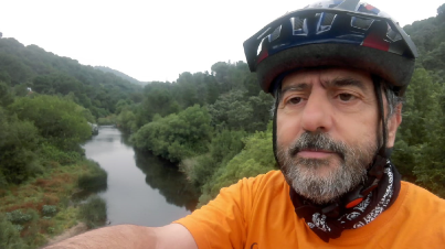 Imagen de Jesucristo iría en bicicleta. Julián Blanco