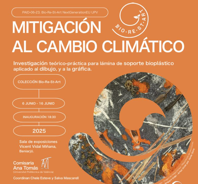 Imagen de Obras de arte elaboradas con residuos de caqui local para concienciar sobre el cambio climático