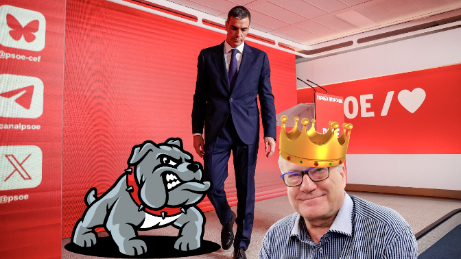 Imagen de El Gabinete de Crisis de SM Juan Carlos I de Manuel: «¡Pedro Mimosín Sánchez se transformó en Perro Sanxe Superman!»