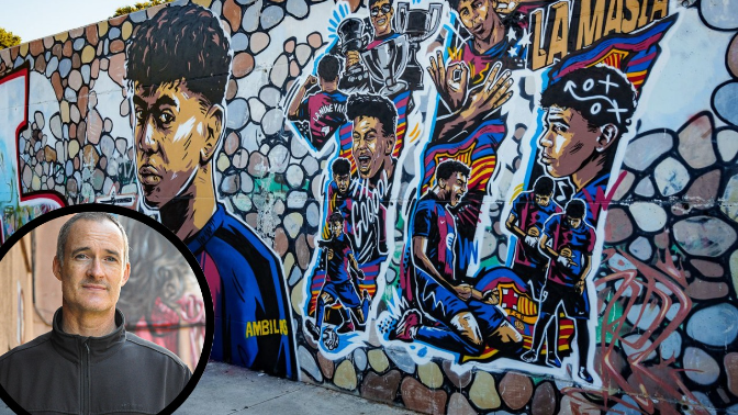 Imagen de L'artista del mural de Lamine Yamal a Rocafonda: 
