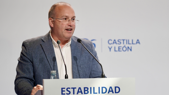 Imagen de Miguel Tellado (PP) pide la mayoría absoluta para Mañueco en las próximas elecciones autonómicas de Castilla y León 2026