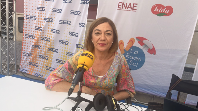 Imagen de La alcaldesa de Jumilla, Severa González, en el programa de la Radio al Sol