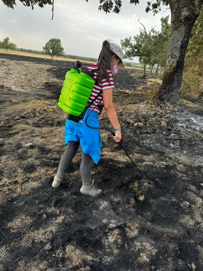 Imagen de Entrevista con Verónica Hernández, salmantina y de familia ganadera vecina de Cerezal de Puerta, sobre el voraz incendio de Cipérez (20/08/2025)