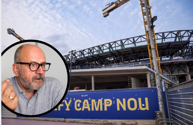 Imagen de Ramon Besa sobre el Camp Nou: 