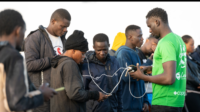 Imagen de Carlos Usón, plataforma Bienvenidos Refugiados: 