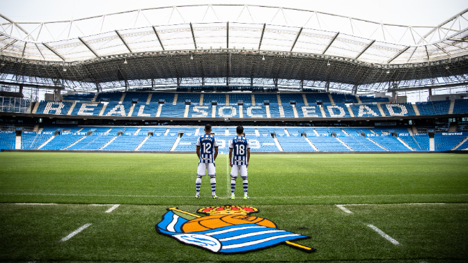 Imagen de Yangel Herrera y Carlos Soler hablan en su presentación con la Real Sociedad