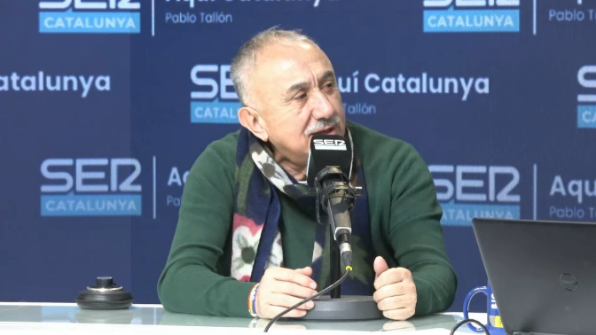 Imagen de Pepe Álvarez (UGT) sobre la reducción de la jornada laboral: 