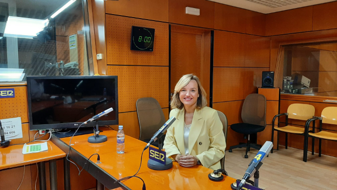 Pilar Alegría, en La Rebotica (12/09/2025)