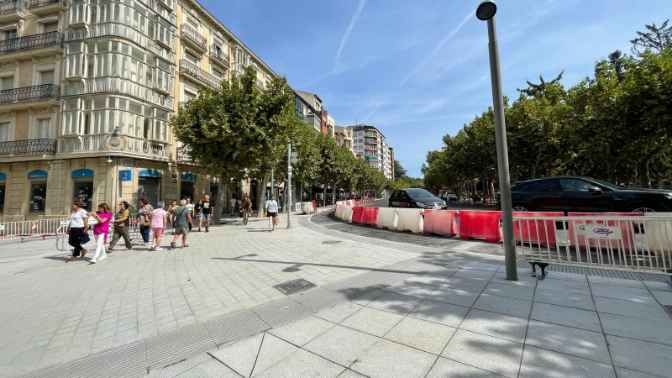 Imagen de Las obras de la Glorieta del Doctor Zubía abrirá para las fiestas de San Mateo