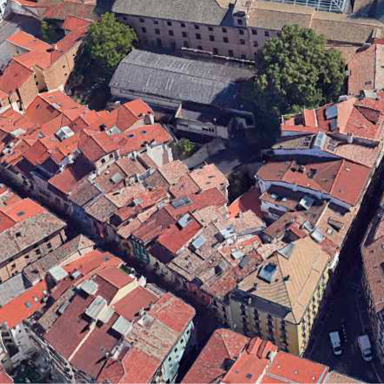 El derribo de las edificaciones interiores de la manzana del Oscus, en Navarrería, comenzará este mes de septiembre