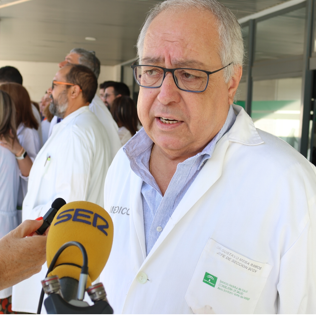Imagen de Gustavo Mesa, representante del Sindicato Médico del Área Sanitaria Norte de Málaga