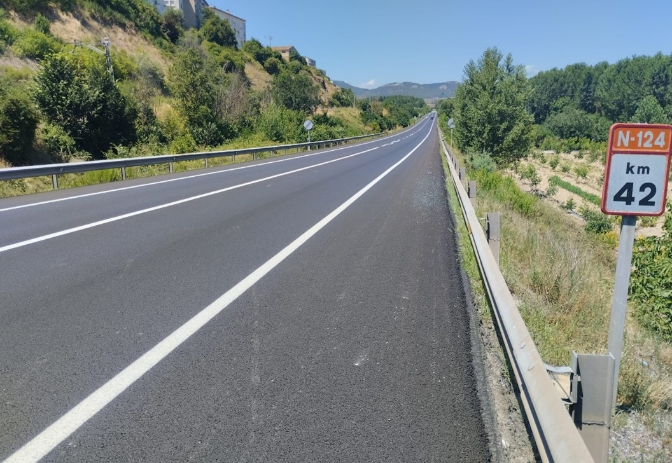 Imagen de Finalizadas las obras para reducir el ruido en la N-124 en Haro (26/09/2025)