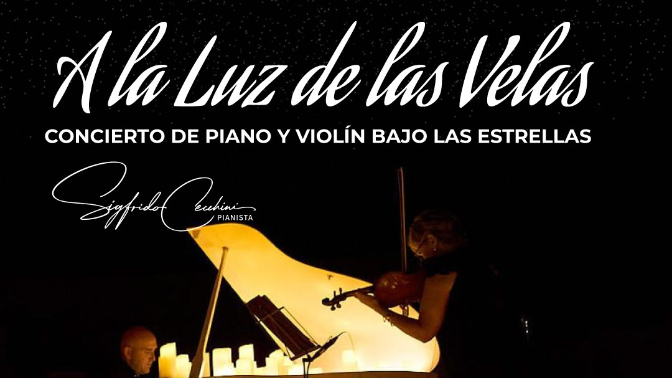 Imagen de Hablamos de música: Concierto de piano y violín a la luz de las velas